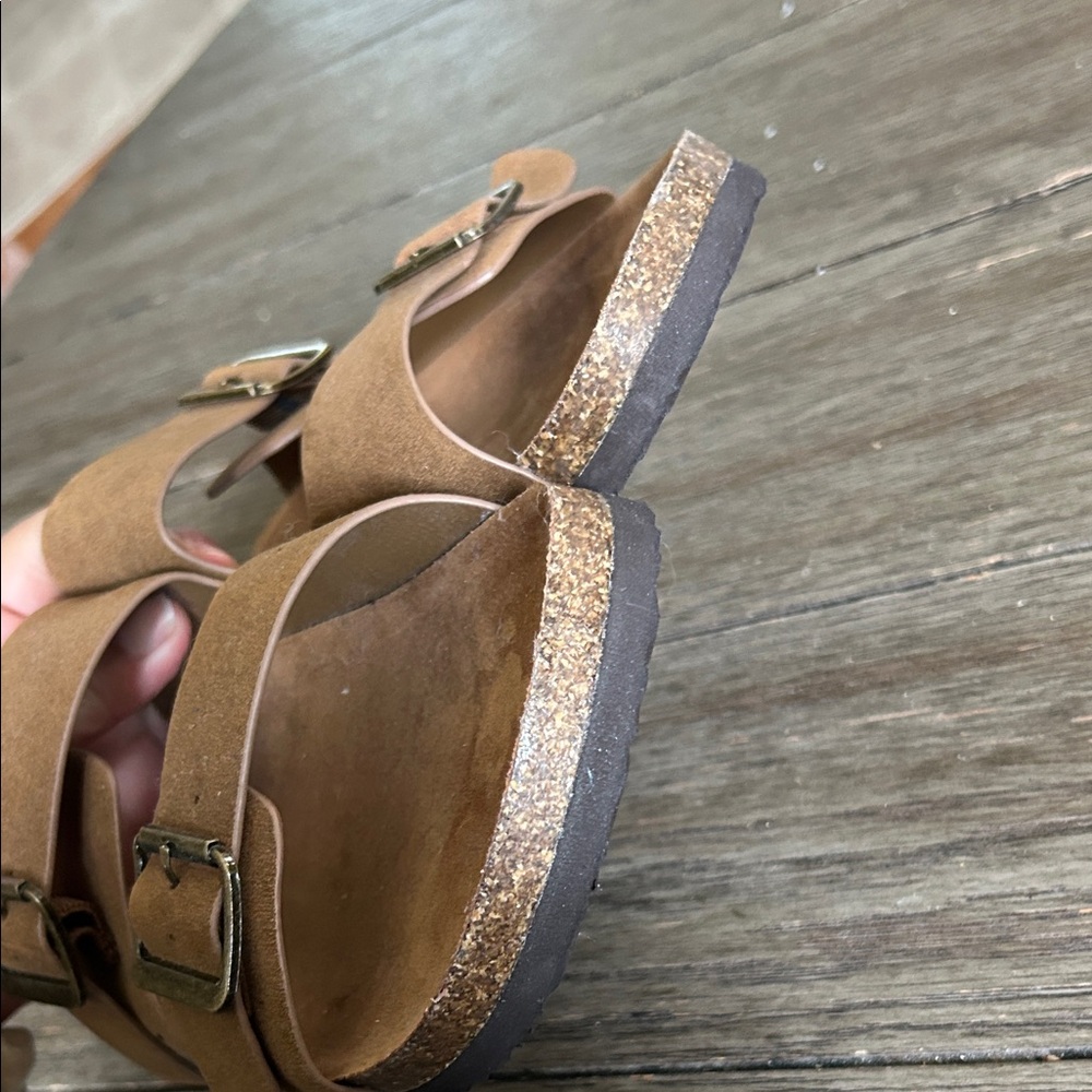 Torrid Tan Buckle Strap Sandals Size 10WW - Picture 5 of 12